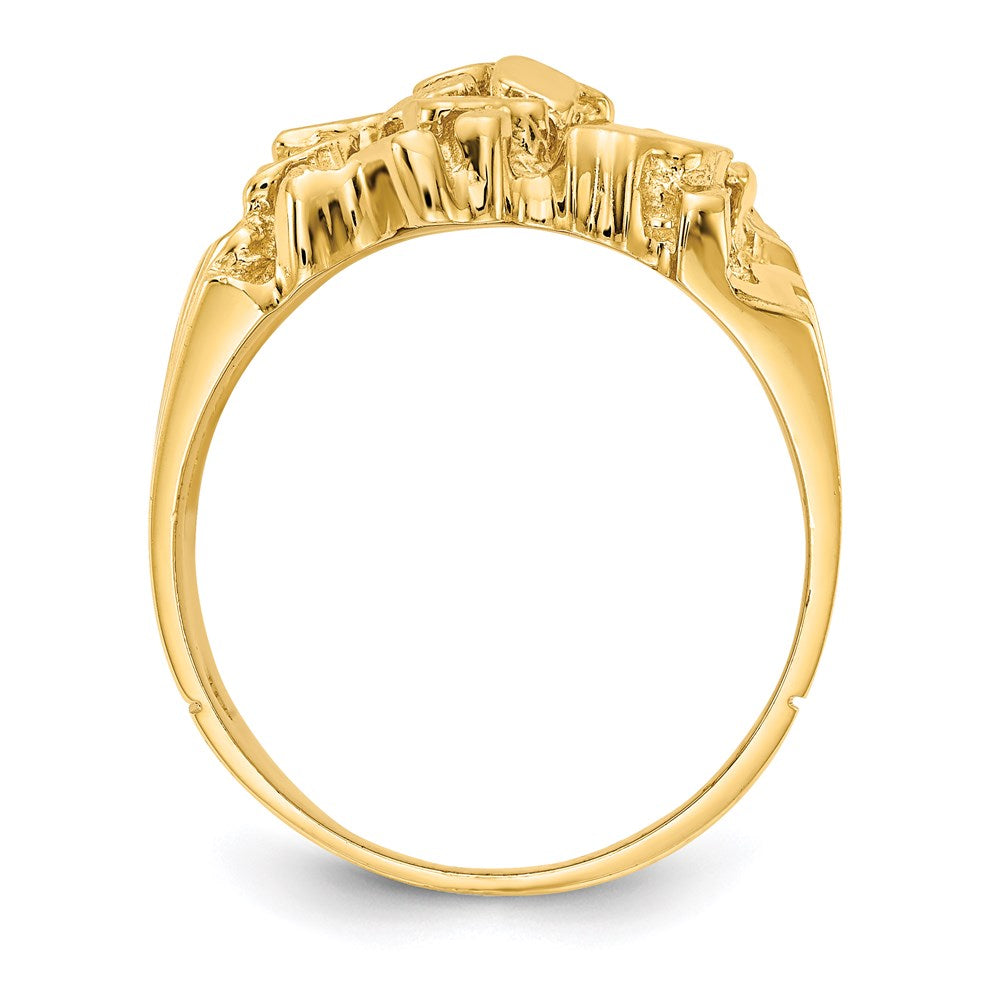 14K Gelbgold Herren-Nugget-Ring