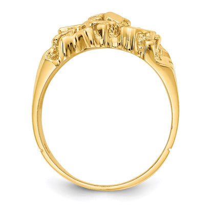 14K Gelbgold Herren-Nugget-Ring