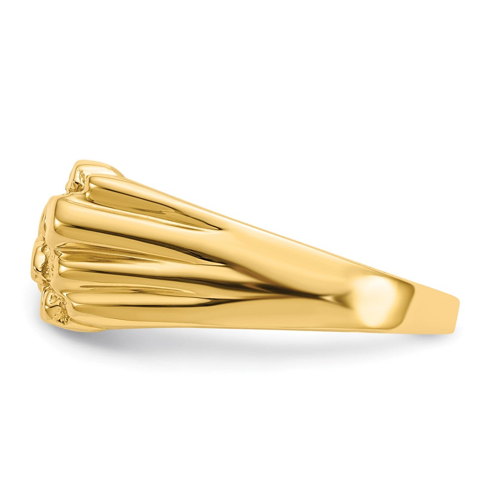 14K Gelbgold Nugget-Ring