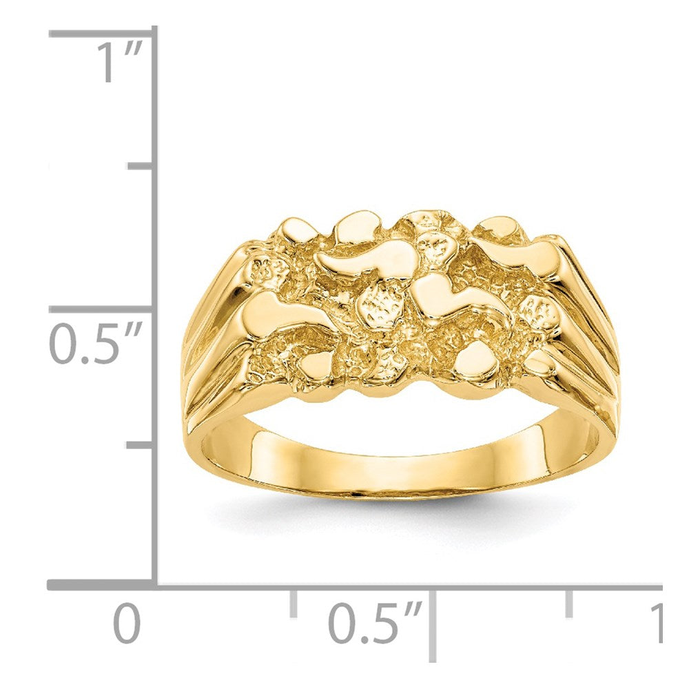 14K Gelbgold Nugget-Ring
