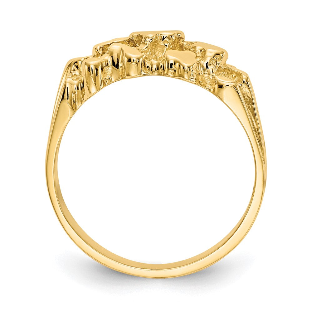 14K Gelbgold Nugget-Ring