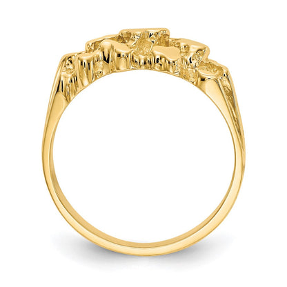 14K Gelbgold Nugget-Ring