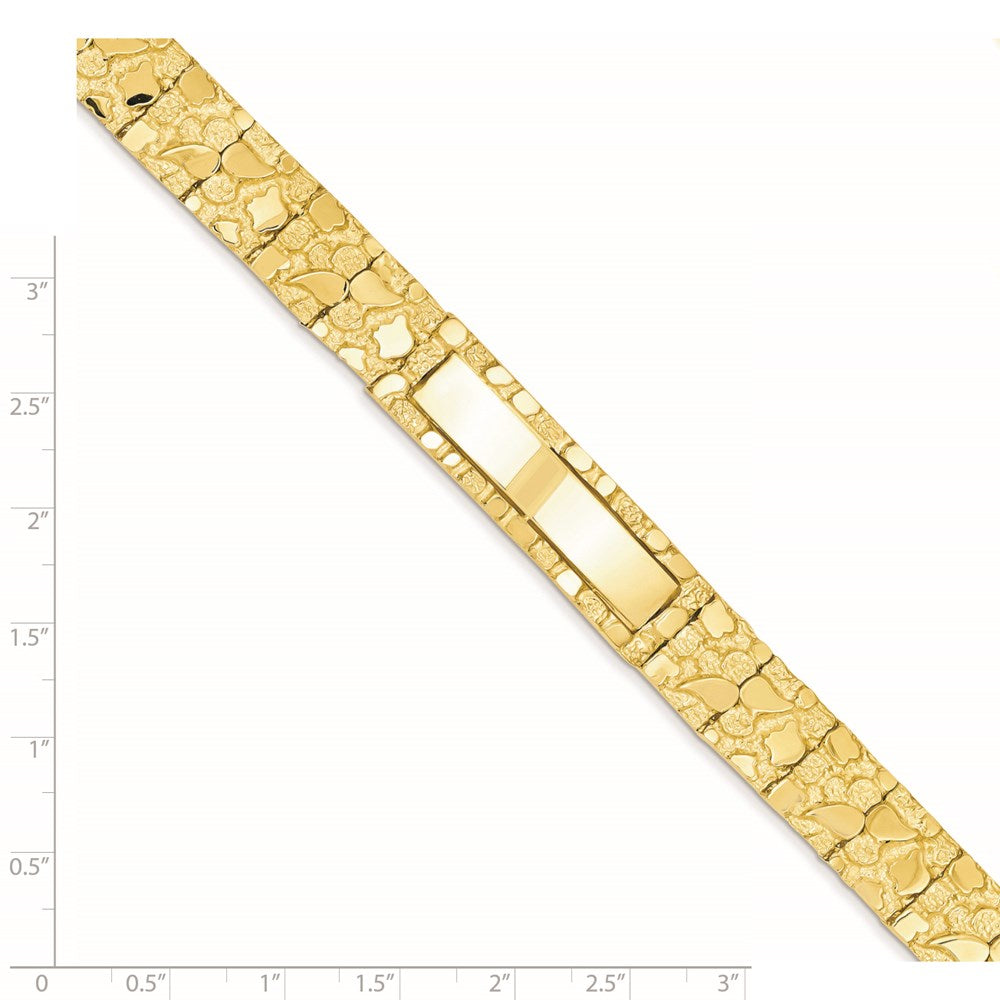 14K 12.0mm Nugget Id Armband