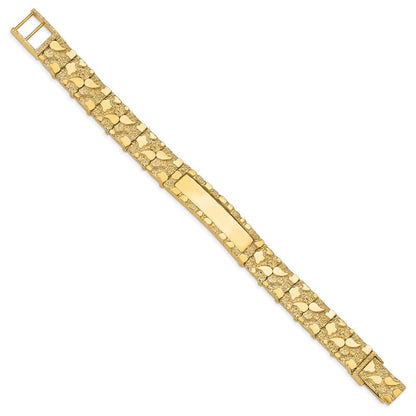 14K 12.0mm Nugget Id Armband