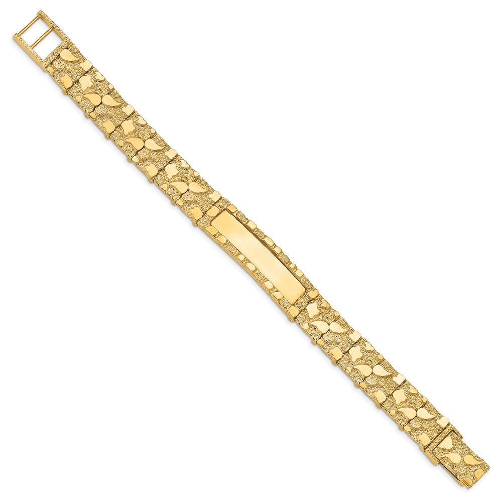 14K 12.0mm Nugget Id Armband