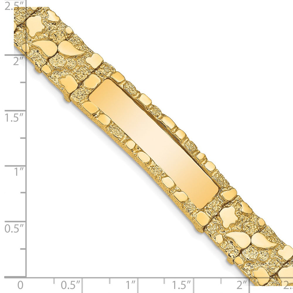 14K 12.0mm Nugget Id Armband