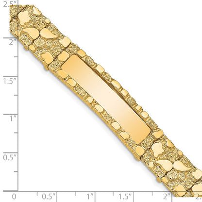 14K 12.0mm Nugget Id Armband