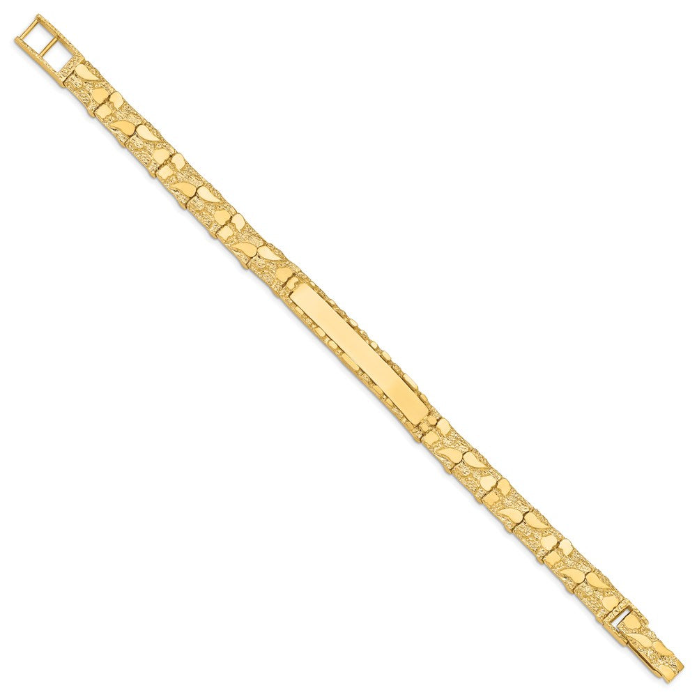 14K 7mm Nugget Id Armband