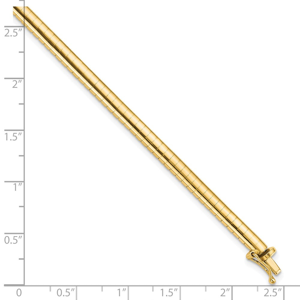 7 Zoll 14K 4mm Gewölbt Omega Armband