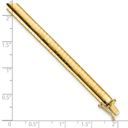 7 Zoll 14K 6mm Gewölbt Omega Armband