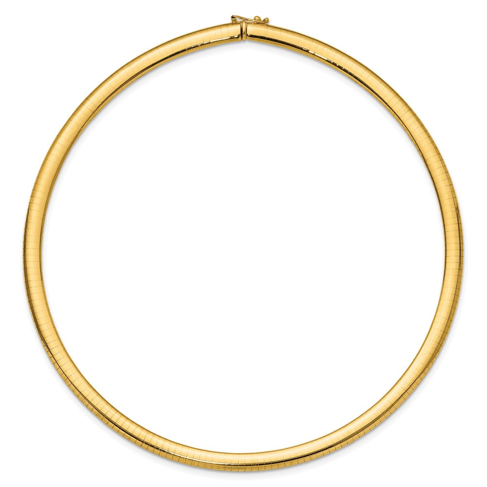 14K Gelbgold 6mm Leicht Omega Halskette