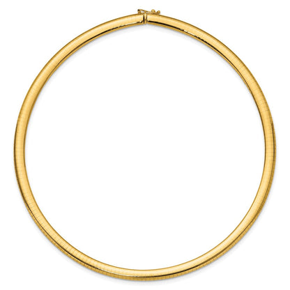 14K Gelbgold 6mm Leicht Omega Halskette