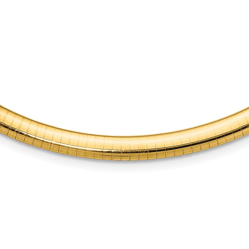 14K Gelbgold 6mm Leicht Omega Halskette