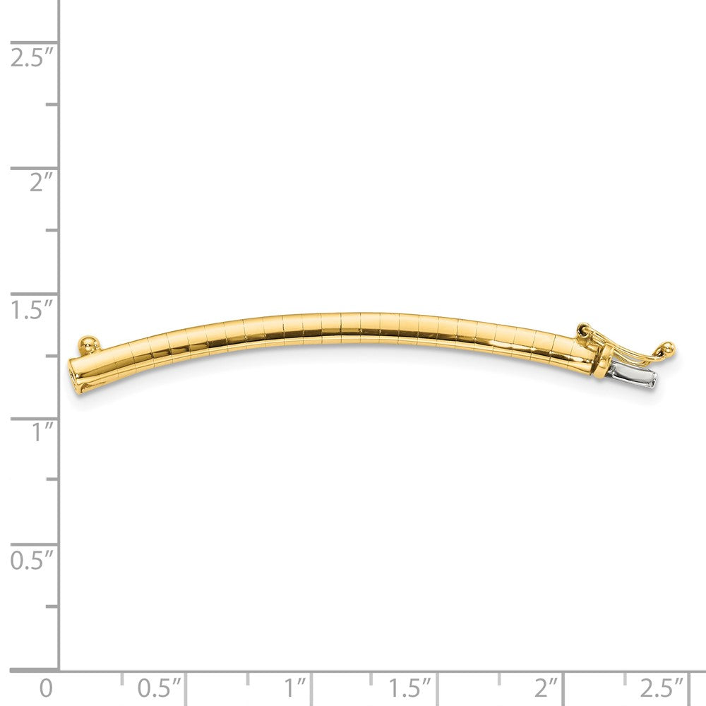 14K Gelbgold 3mm Leicht Omega Verlängerung For Halskette