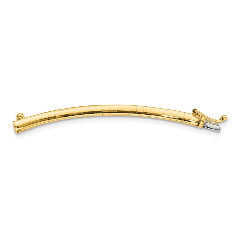 14K Gelbgold 3mm Leicht Omega Verlängerung For Halskette