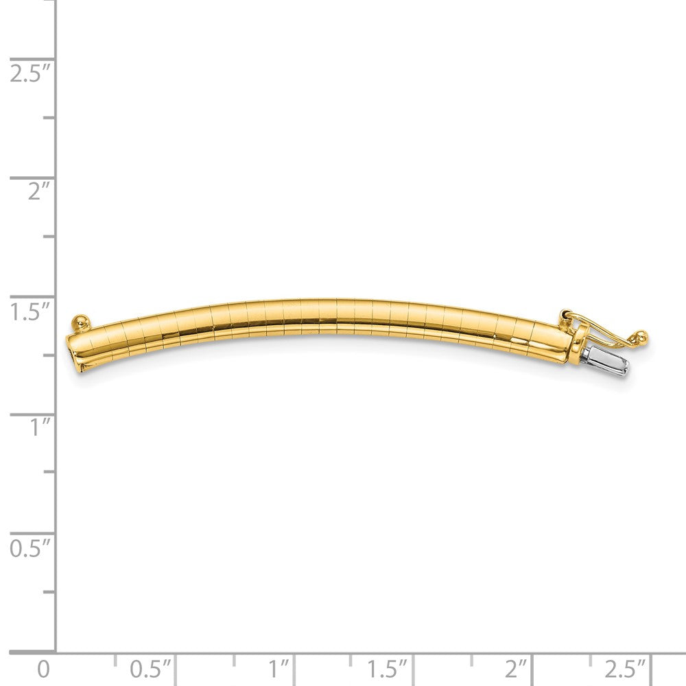 14K Gelbgold 4mm Leicht Omega Verlängerung For Halskette