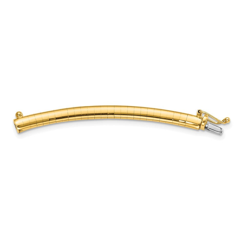 14K Gelbgold 4mm Leicht Omega Verlängerung For Halskette