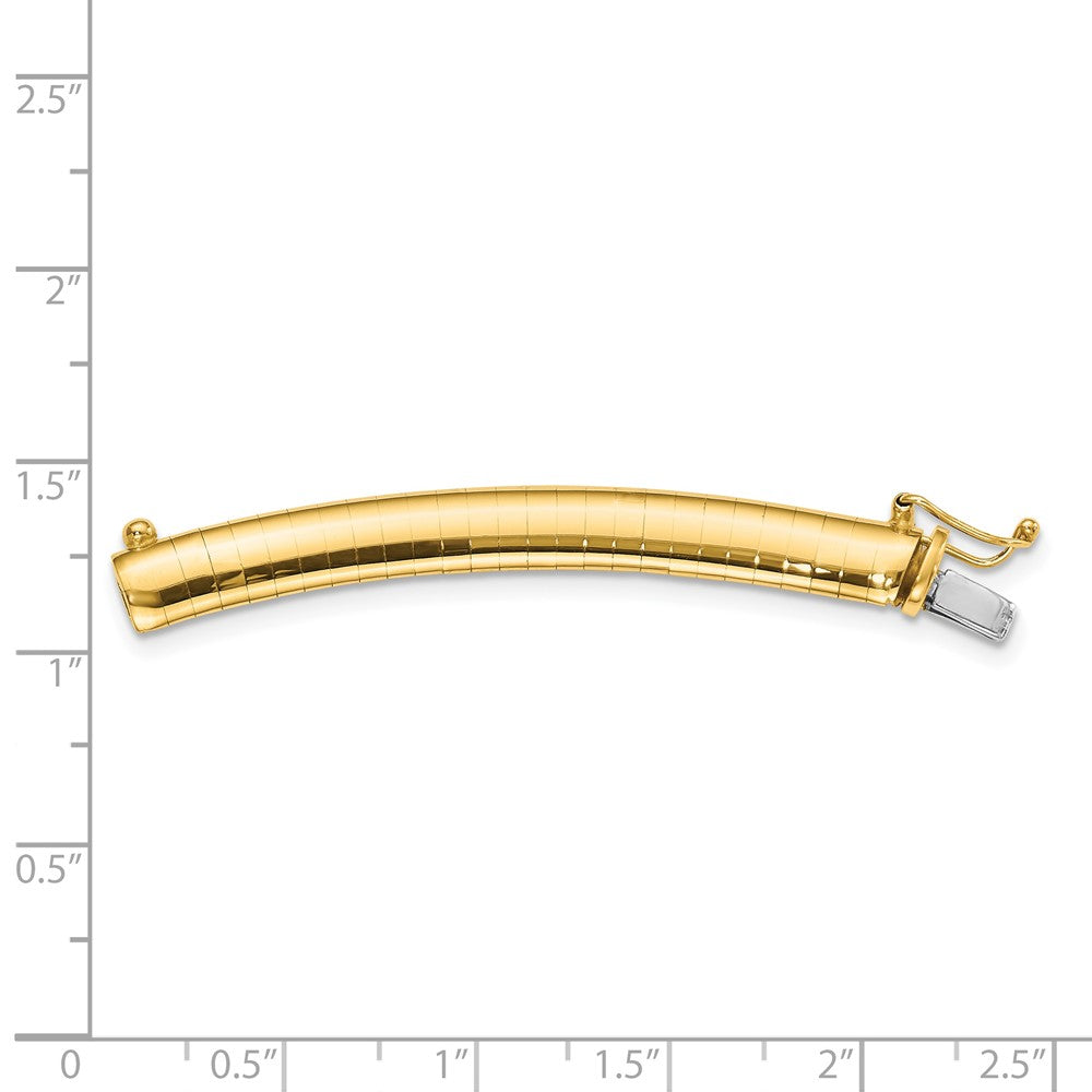 14K Gelbgold 6mm Leicht Omega Verlängerung For Halskette