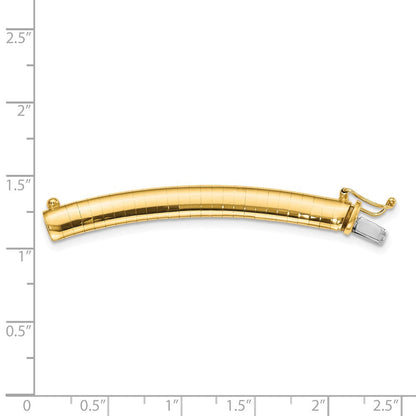 14K Gelbgold 6mm Leicht Omega Verlängerung For Halskette