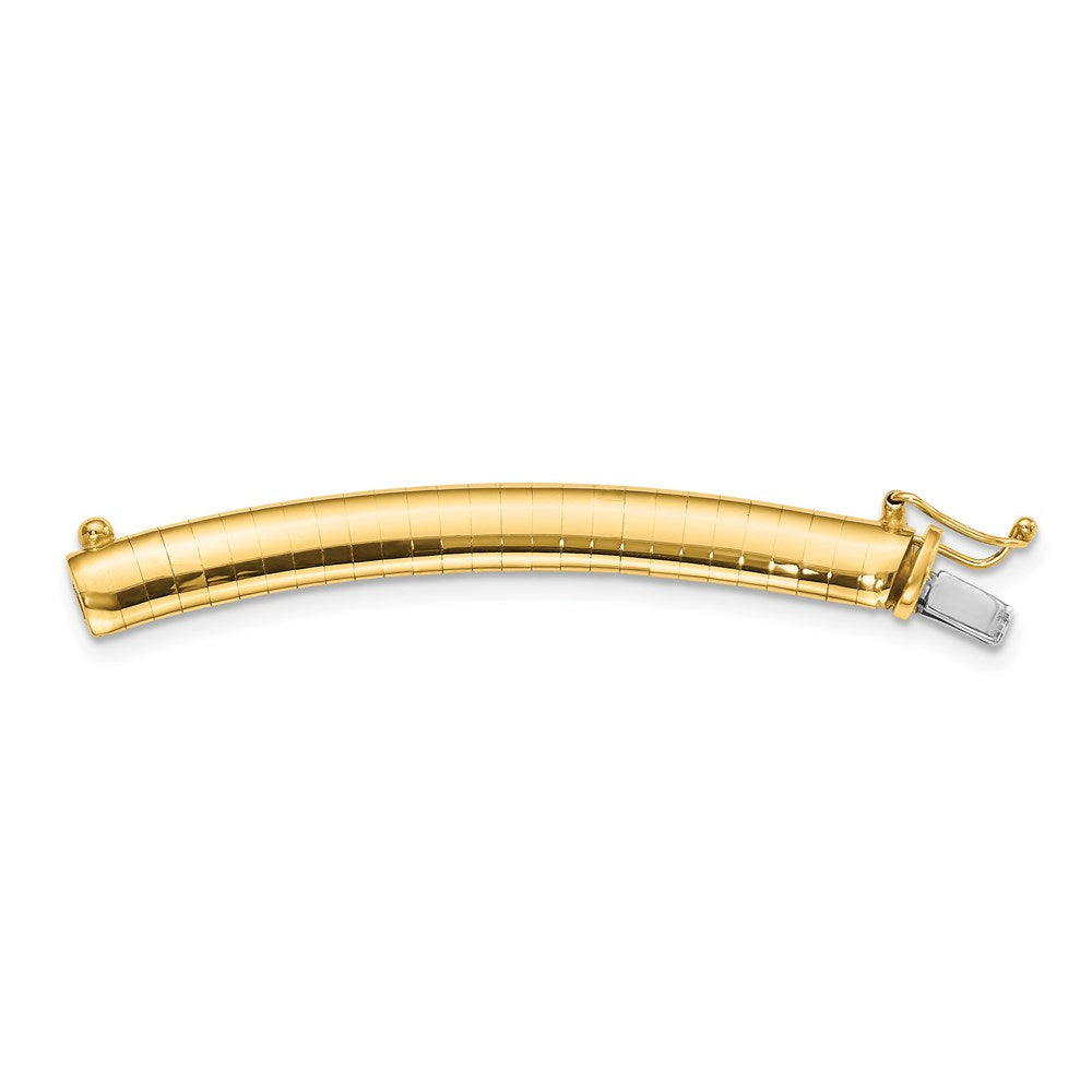 14K Gelbgold 6mm Leicht Omega Verlängerung For Halskette