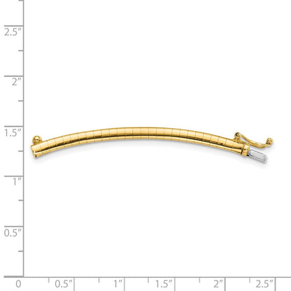 14K Gelbgold 3mm Omega Verlängerung For Halskette