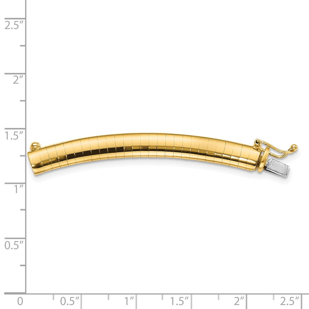 14K Gelbgold 6mm Omega Verlängerung For Halskette