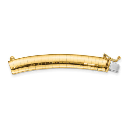 14K Gelbgold 8mm Omega Verlängerung For Halskette