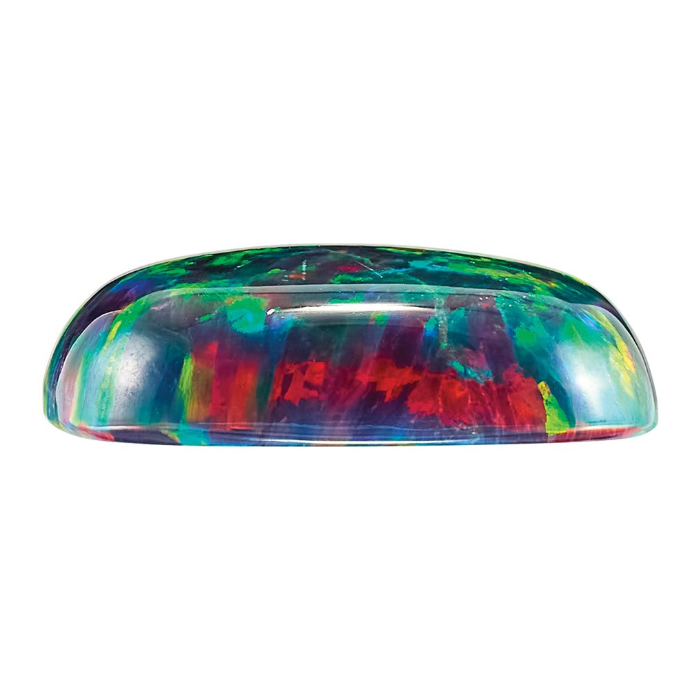 Edelstein Imitat Schwarz Opal 8mm Kissen Cabochon