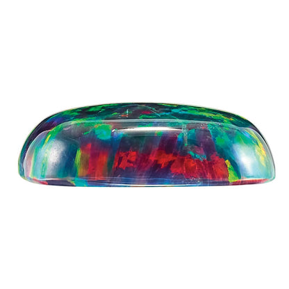 Edelstein Imitat Schwarz Opal 8mm Kissen Cabochon