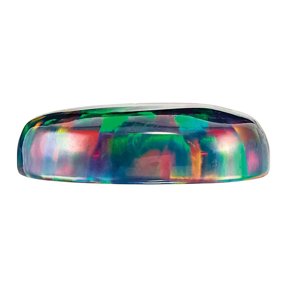 Edelstein Imitat Schwarz Opal 7x5mm Oval Cabochon
