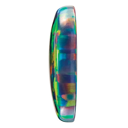 Edelstein Imitat Schwarz Opal 10x8mm Oval Cabochon