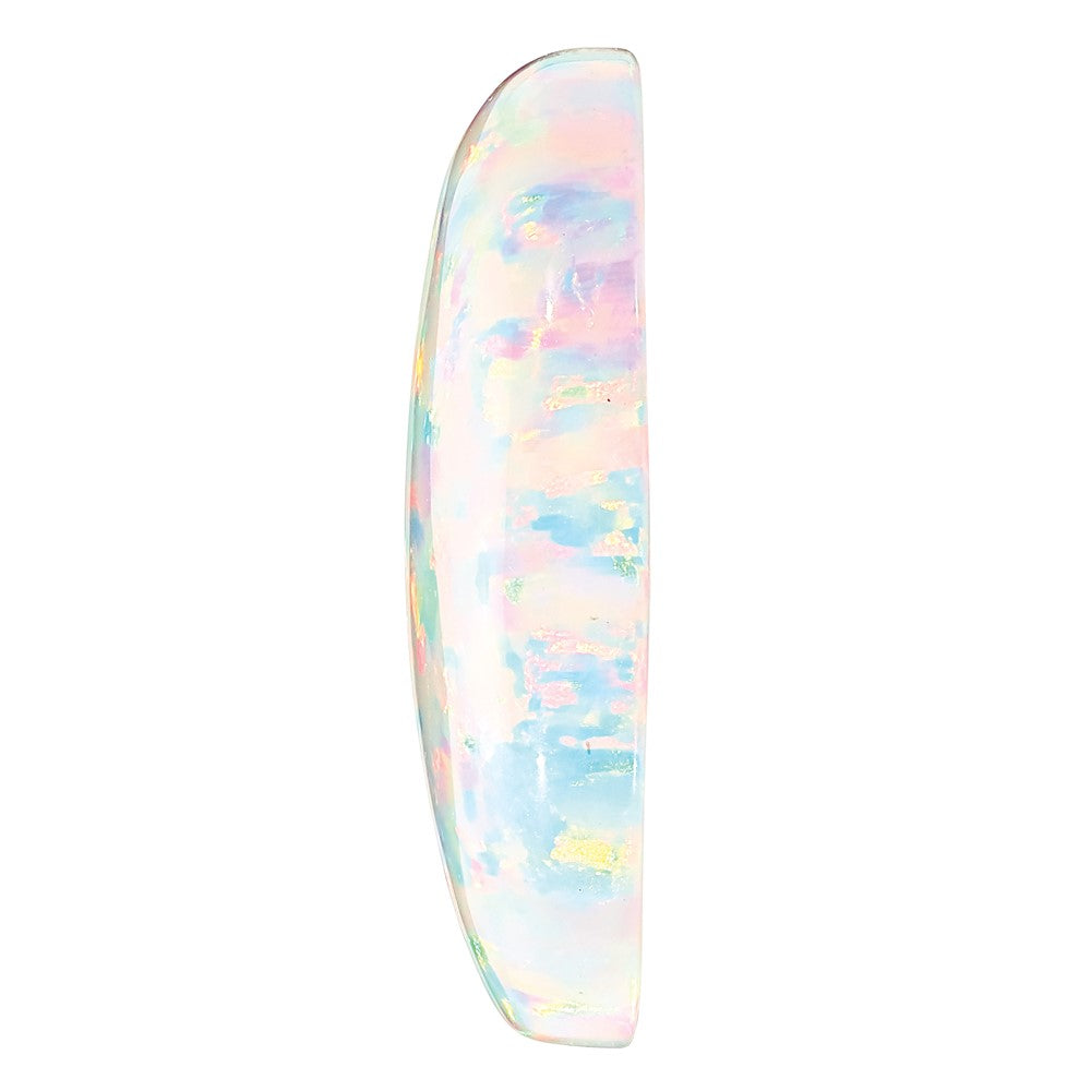 Edelstein Imitat Weiß Opal 7x5mm Oval Cabochon
