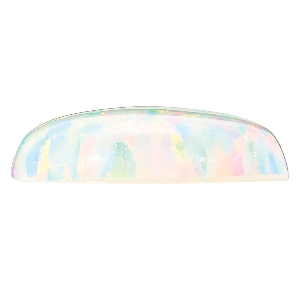 Edelstein Imitat Weiß Opal 7mm Rund