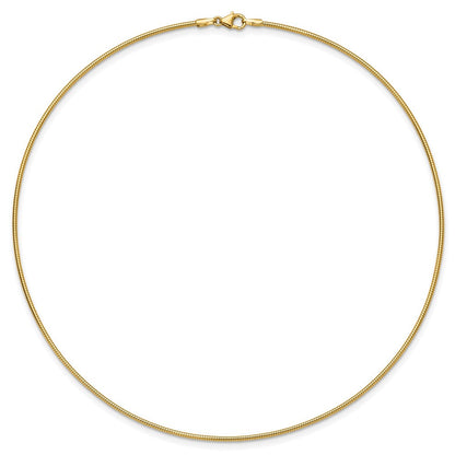 14K Gelbgold 1.4mm Rund Omega
