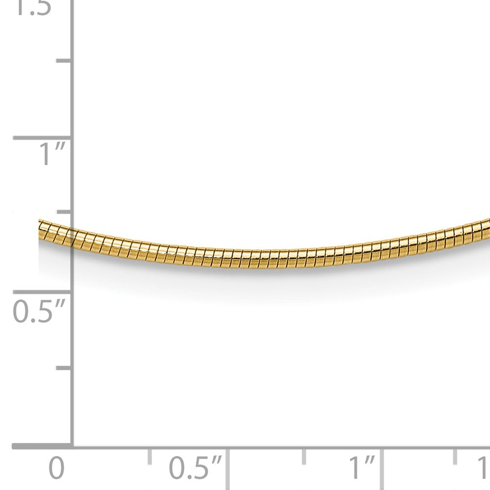 14K Gelbgold 1.4mm Rund Omega
