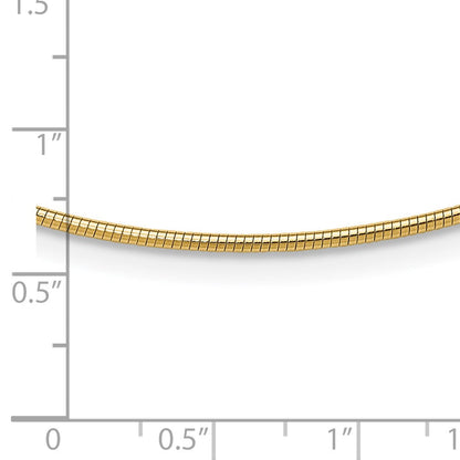 14K Gelbgold 1.4mm Rund Omega
