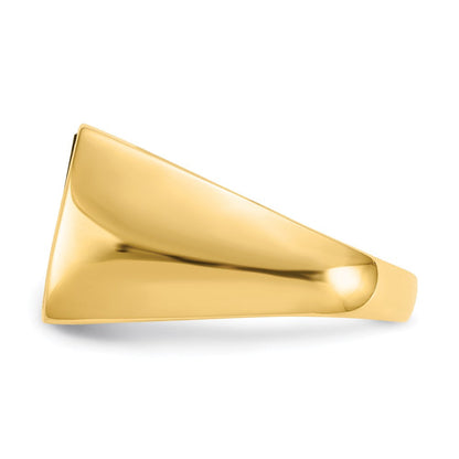 14K Gelbgold Herren-Ring mit Onyx, roter Achat und echten Diamanten