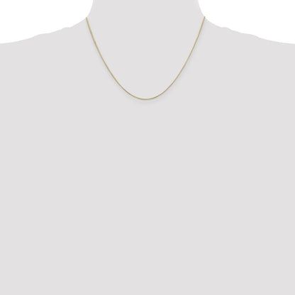 14K Gelbgold.6mm Octagonal Schlange mit Karabinerverschluss Halskette
