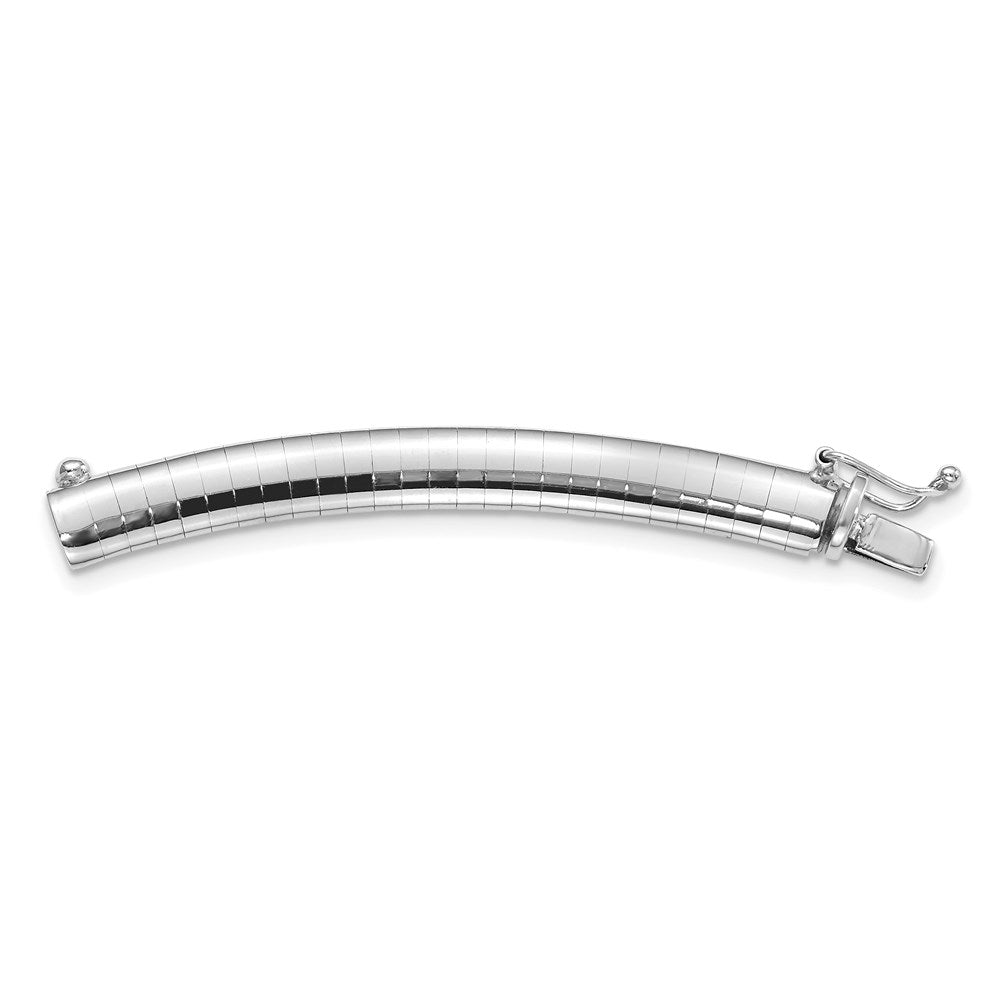 14K Weißgold 6mm Kuppel Omega Verlängerung For Halskette