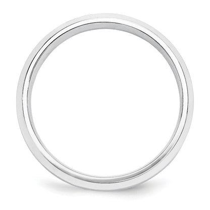 Platin 5mm Poliert Abgeschrägt Kante Ehering