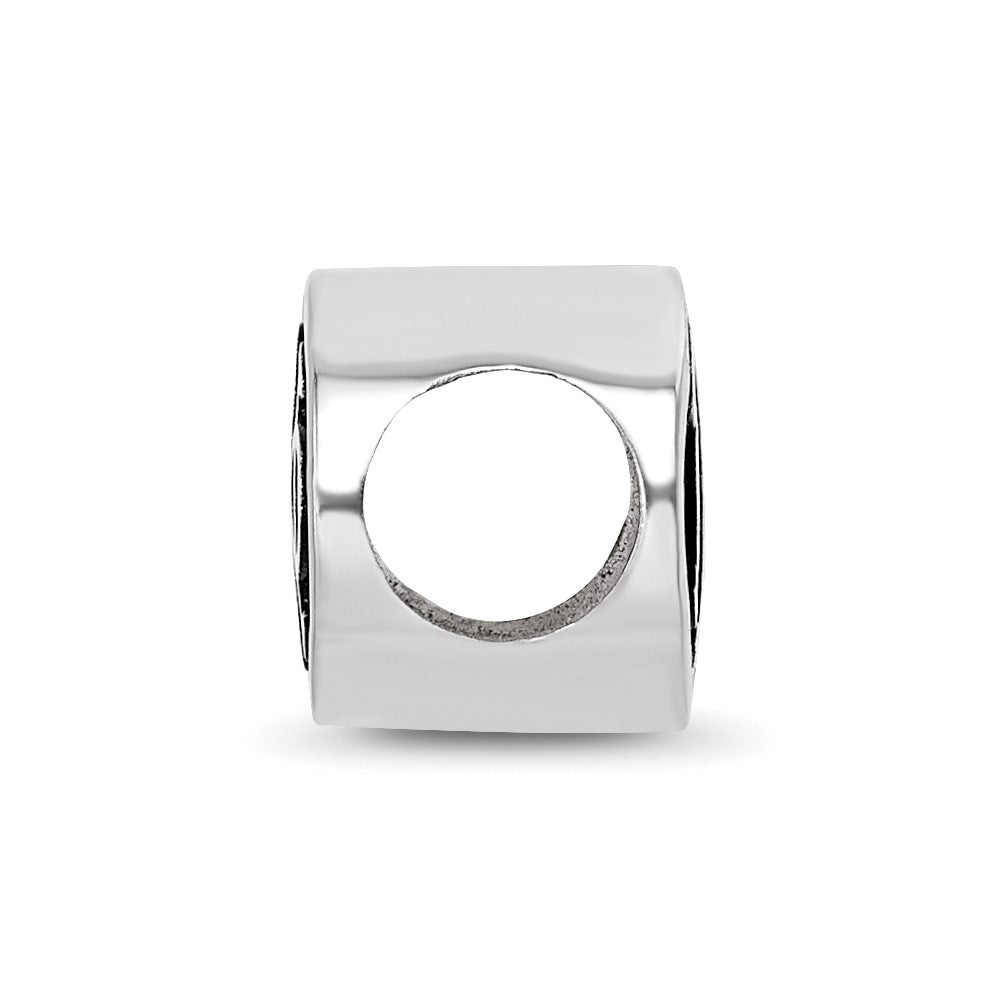 Sterlingsilber Logoart 15.25mm Pi Beta Phi Oval Greek Buchstaben Perle