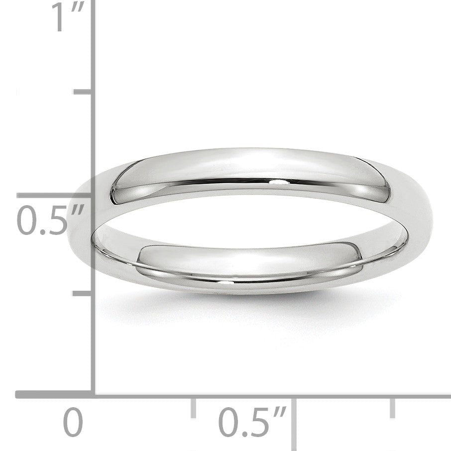 Platin 3mm Komfort-fit Ehering Ring