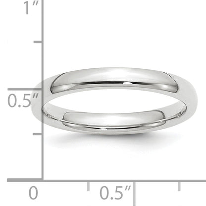 Platin 3mm Komfort-fit Ehering Ring