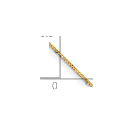 14K Gelbgold.5mm Venezianer mit Federring Verschluss Kette Fußkettchen