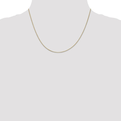 14K Gelbgold.5mm Venezianer mit Federring Verschluss Halskette