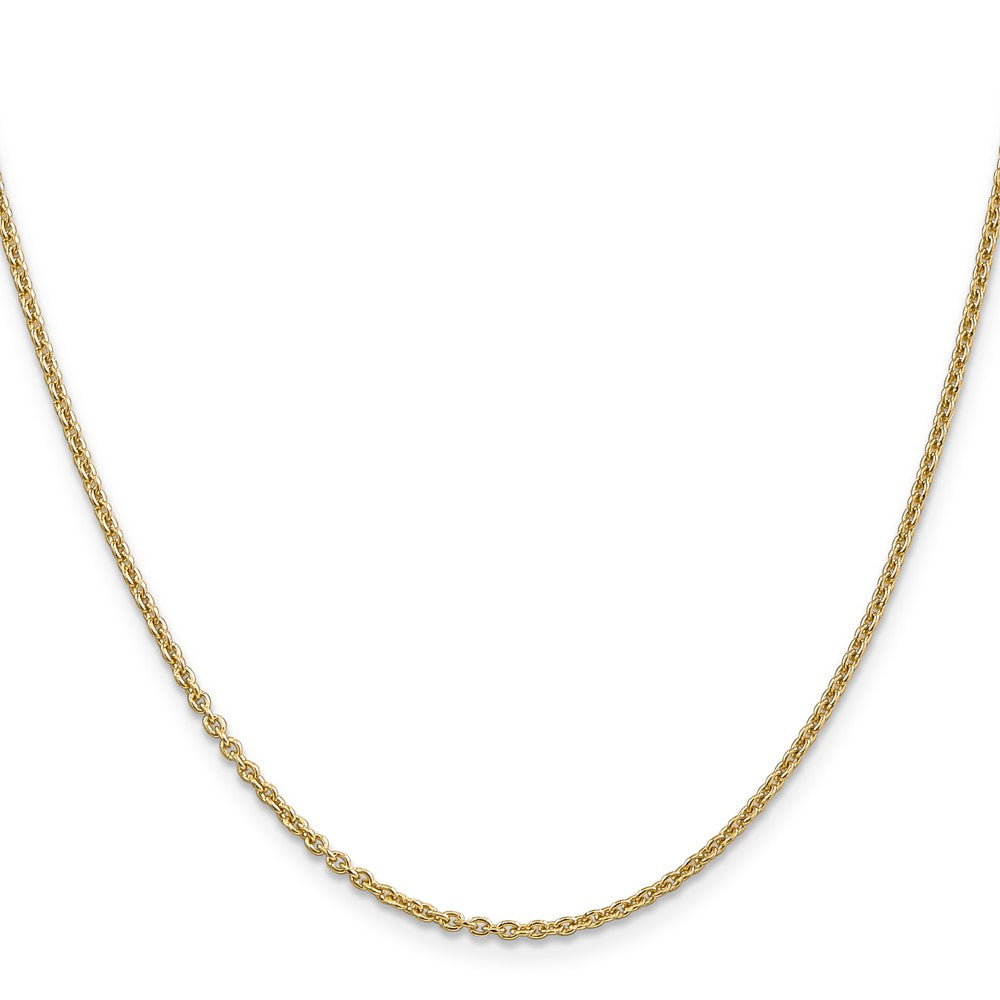 14K Gelbgold 1.8mm Forzantine Ankerkette mit Karabinerverschluss Halskette