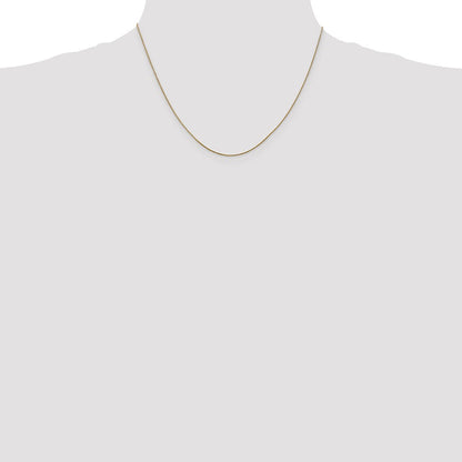 14K Gelbgold.85mm Diamantiert Ährenkette mit Karabinerverschluss Halskette