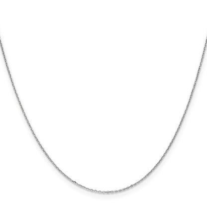 14K Weißgold.8mm Diamantiert Ankerkette mit Federring Verschluss Kette Kinder Halskette