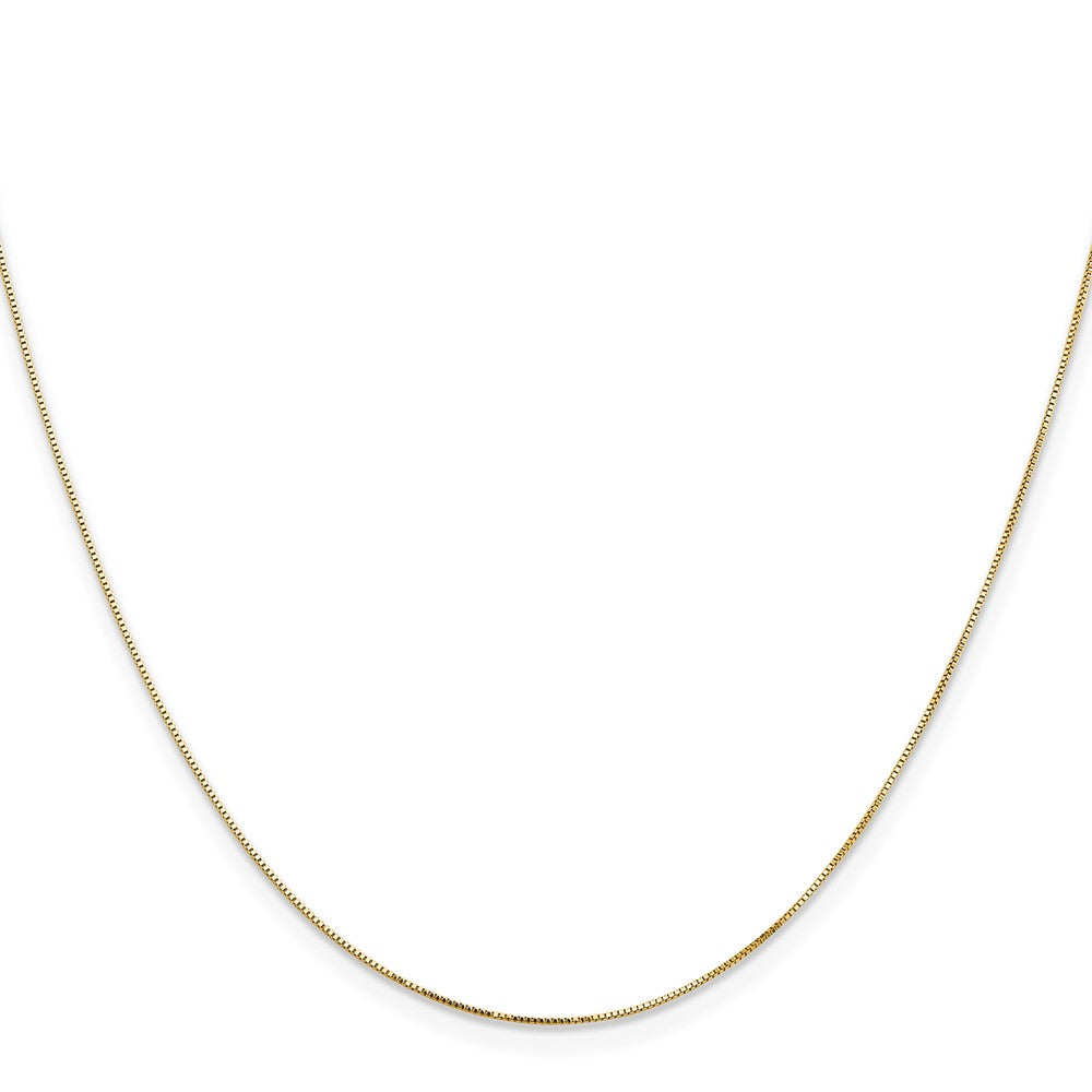 14K Gelbgold.5mm Venezianer mit Karabinerverschluss Halskette
