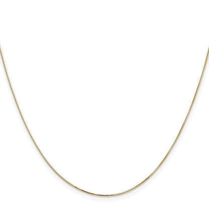 14K Gelbgold.5mm Venezianer mit Karabinerverschluss Halskette